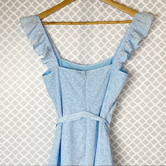 NWT Likely Floral Charlotte Ruffle Trim Mini Dress - Picture 10 of 11